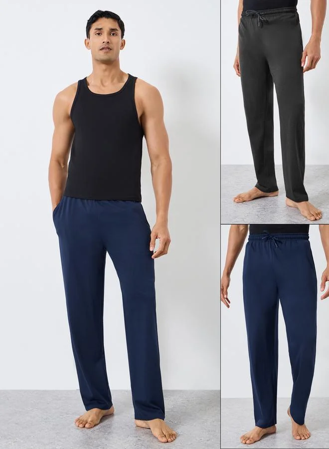 Styli Pack of 2 - Cotton Plain Pyjama